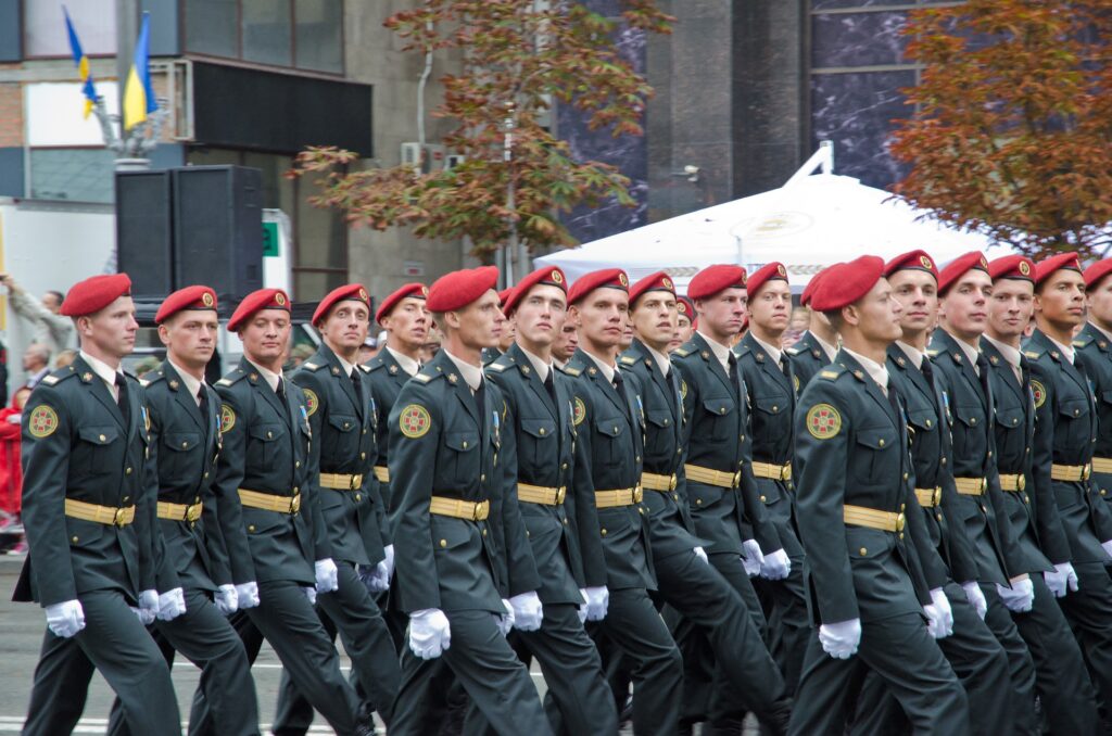 military-parade-indoor-flags-hems-only